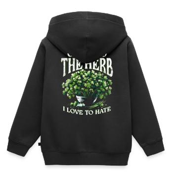 Korianderhasser Cilantro The Herb I Love To Hate - Kids Premium Organic Hoodie - black - Back - AI Model Kid Male (0cm)