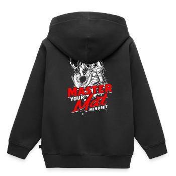 Sambo Maîtrisez votre état d’ de tapis - Sweat Premium à capuche enfant bio - noir - Dos - AI Model Kid Male (0cm)