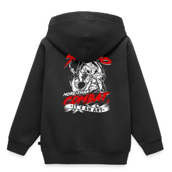 Sambo More Than Combat It's An Art - Kinder Premium Organic Hoodie - Schwarz - Hinten - AI Model Kid Male (0cm)