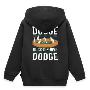 Gagaball Gaga Ball Dodgeball - Kids Premium Organic Hoodie - black - Back - AI Model Kid Male (0cm)