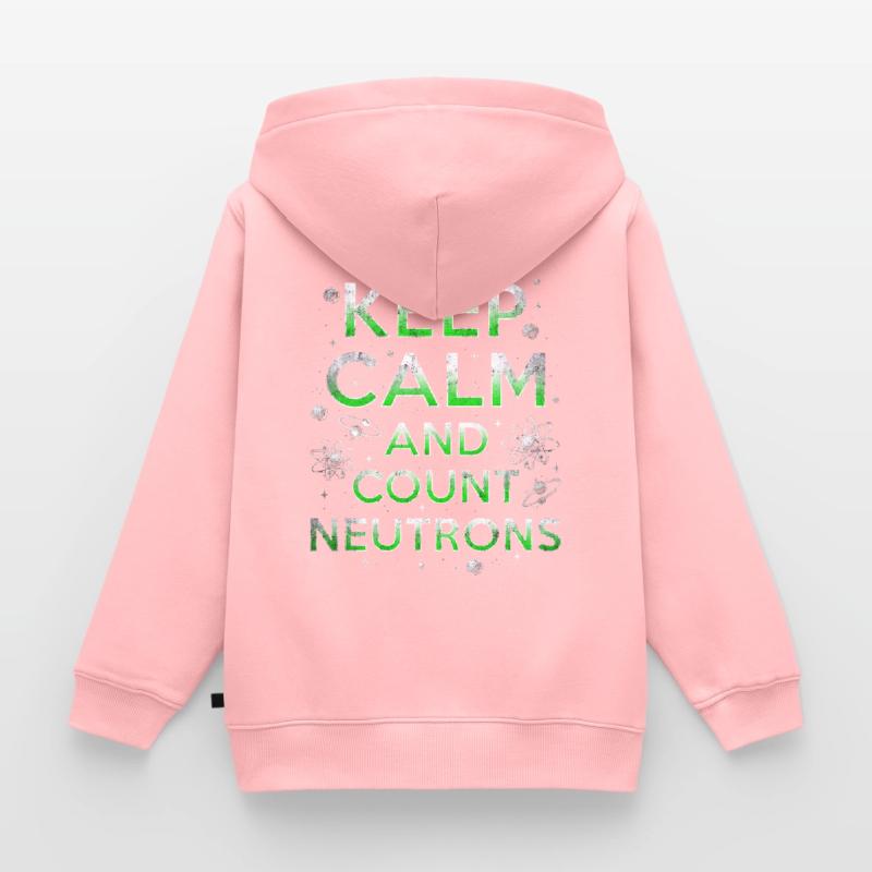 Nuclear Engineer Keep Calm And Count Neutrons Kids Premium Organic Hoodie