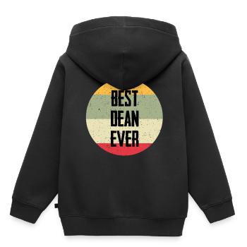 Meilleur doyen de tous les temps - Sweat Premium à capuche enfant bio - noir - Dos - AI Model Kid Male (0cm)