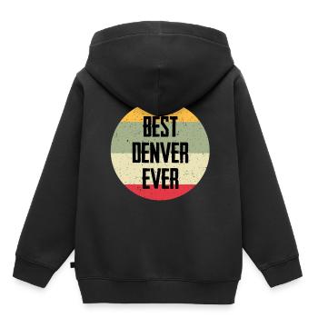 Le meilleur Denver de tous les temps - Sweat Premium à capuche enfant bio - noir - Dos - AI Model Kid Male (0cm)