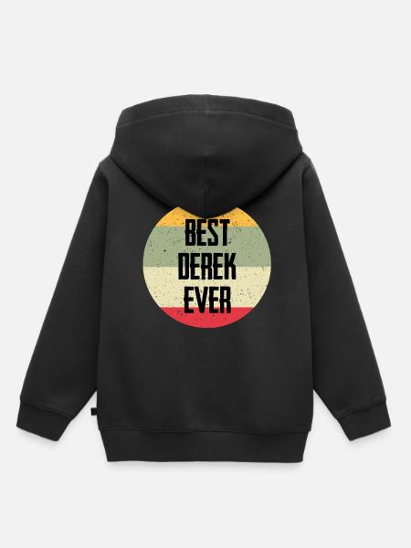 Best Derek Ever - Kinder Premium Organic Hoodie - Schwarz