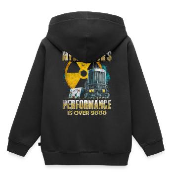 Technicien nucléaire Ingénieur nucléaire - Sweat Premium à capuche enfant bio - noir - Dos - AI Model Kid Male (0cm)