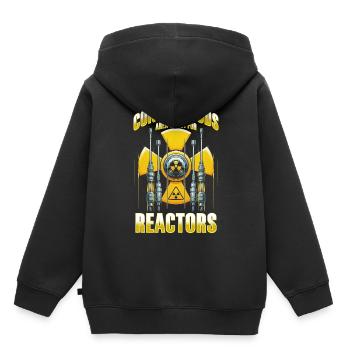Ingénieur Nucléaire Technicien Nucléaire - Sweat Premium à capuche enfant bio - noir - Dos - AI Model Kid Male (0cm)