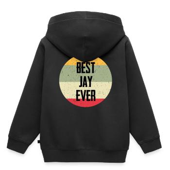 Best Jay Ever - Kinder Premium Organic Hoodie - Schwarz - Hinten - AI Model Kid Male (0cm)