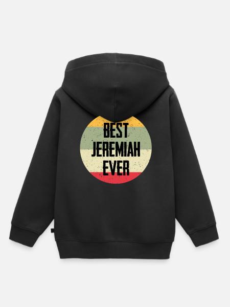 Best Jeremiah Ever - Kinder Premium Organic Hoodie - Schwarz