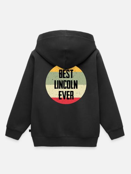Best Lincoln Ever - Kinder Premium Organic Hoodie - Schwarz