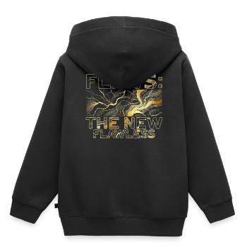 Kintsugi Kintsukuroi Défauts Le Nouveau Sans Défaut - Sweat Premium à capuche enfant bio - noir - Dos - AI Model Kid Male (0cm)
