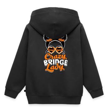 Pont Génie Civil - Sweat Premium à capuche enfant bio - noir - Dos - AI Model Kid Male (0cm)