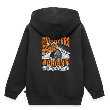 Ingénieur Ponts Génie Civil - Sweat Premium à capuche enfant bio - noir - Dos - AI Model Kid Male (0cm)