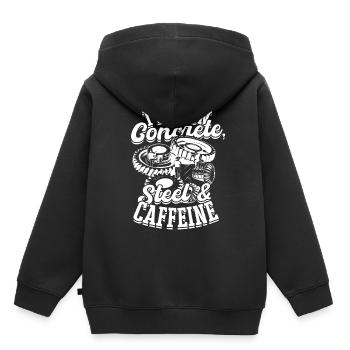 Ingénieur Ponts Génie Civil - Sweat Premium à capuche enfant bio - noir - Dos - AI Model Kid Male (0cm)
