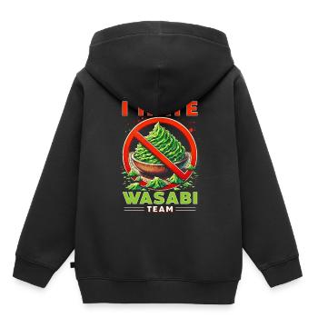 Wasabi Hater I'm Part Of I Hate Wasabi Team - Kids Premium Organic Hoodie - black - Back - AI Model Kid Male (0cm)