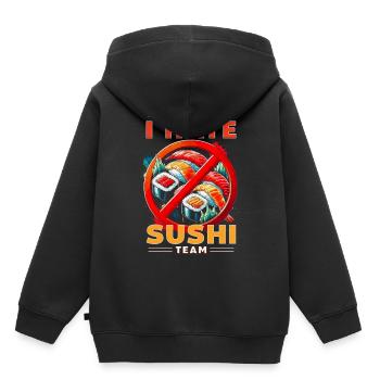 Sushi Hater I'm Part Of I Hate Sushi Team - Kids Premium Organic Hoodie - black - Back - AI Model Kid Male (0cm)