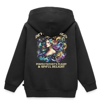 Horoscope Virgo Devilish Virgo - Kids Premium Organic Hoodie - black - Back - AI Model Kid Male (0cm)