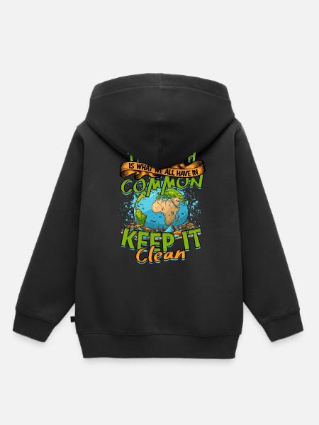 Umweltschützer Umweltschutz - Kinder Premium Organic Hoodie - Schwarz