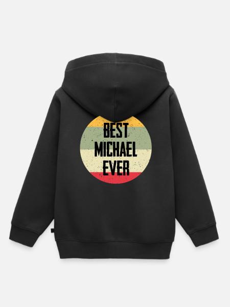 Best Michael Ever - Kinder Premium Organic Hoodie - Schwarz