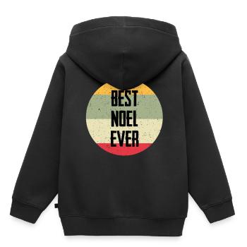 Best Noel Ever - Kids Premium Organic Hoodie - black - Back - AI Model Kid Male (0cm)