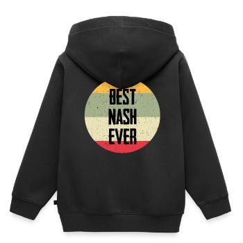 Best Nash Ever - Kinder Premium Organic Hoodie - Schwarz - Hinten - AI Model Kid Male (0cm)