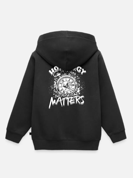 Uhrmacher Uhrmacherei - Kinder Premium Organic Hoodie - Schwarz