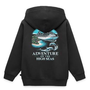 Cruise Adventure On The High Seas - Kids Premium Organic Hoodie - black - Back - AI Model Kid Male (0cm)