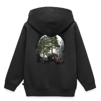 Halloween Spinne Spinnen Waldbewohner - Kinder Premium Organic Hoodie - Schwarz - Hinten - AI Model Kid Male (0cm)