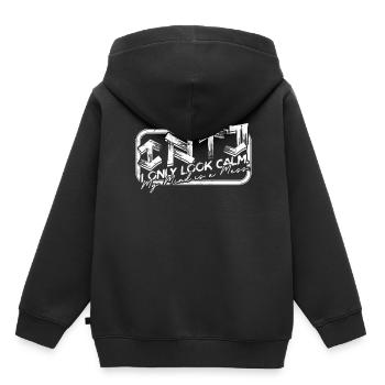 Architecte de personnalité INTJ - Sweat Premium à capuche enfant bio - noir - Dos - AI Model Kid Male (0cm)