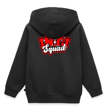 Architecte de personnalité de l’équipe INTJ - Sweat Premium à capuche enfant bio - noir - Dos - AI Model Kid Male (0cm)