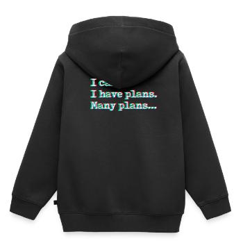 Architecte de personnalité INTJ - Sweat Premium à capuche enfant bio - noir - Dos - AI Model Kid Male (0cm)