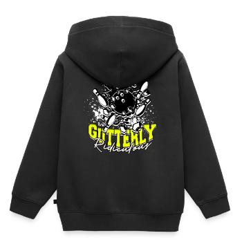Bowling Ridicule - Sweat Premium à capuche enfant bio - noir - Dos - AI Model Kid Male (0cm)