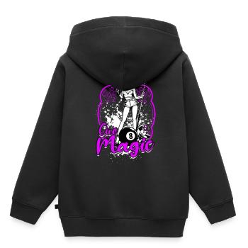 8-Ball Billard Cue Magic - Kinder Premium Organic Hoodie - Schwarz - Hinten - AI Model Kid Male (0cm)