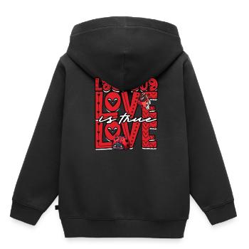 Coccinelle Entomologie Entomologiste - Sweat Premium à capuche enfant bio - noir - Dos - AI Model Kid Male (0cm)