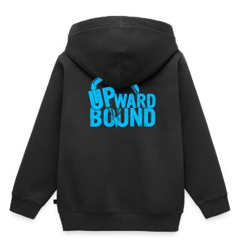 Paragliding Paraglider Glider Upward Bound - Kids Premium Organic Hoodie - black - Back - AI Model Kid Male (0cm)