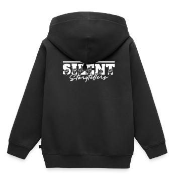 ASL Dolmetscher Gebärdensprache - Kinder Premium Organic Hoodie - Schwarz - Hinten - AI Model Kid Male (0cm)