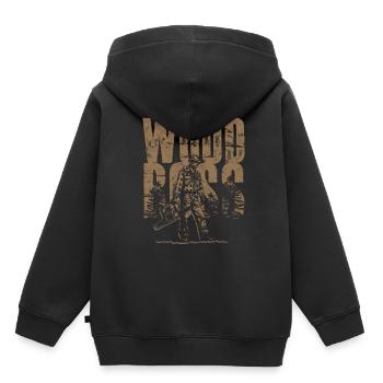Bûcherons Bûcherons Bûcherons - Sweat Premium à capuche enfant bio - noir - Dos - AI Model Kid Male (0cm)