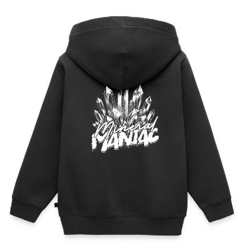 Géologie Géologue Mineral Maniac - Sweat Premium à capuche enfant bio - noir - Dos - AI Model Kid Male (0cm)