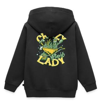 Plantes Plante Collector Plante Crazy Plant Lady - Sweat Premium à capuche enfant bio - noir - Dos - AI Model Kid Male (0cm)