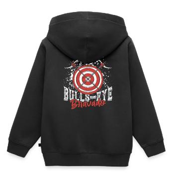 Archer de tir à l’arc - Sweat Premium à capuche enfant bio - noir - Dos - AI Model Kid Male (0cm)