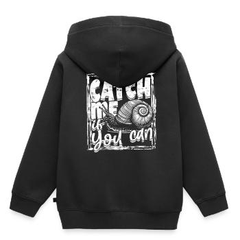 Schnecke Schnecken Entomologie Entomologe - Kinder Premium Organic Hoodie - Schwarz - Hinten - AI Model Kid Male (0cm)