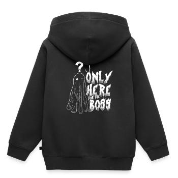 Appât fantôme Halloween Parapsychologie - Sweat Premium à capuche enfant bio - noir - Dos - AI Model Kid Male (0cm)