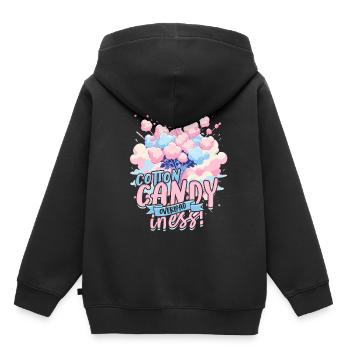 Cotton candy - Kids Premium Organic Hoodie - black - Back - AI Model Kid Male (0cm)