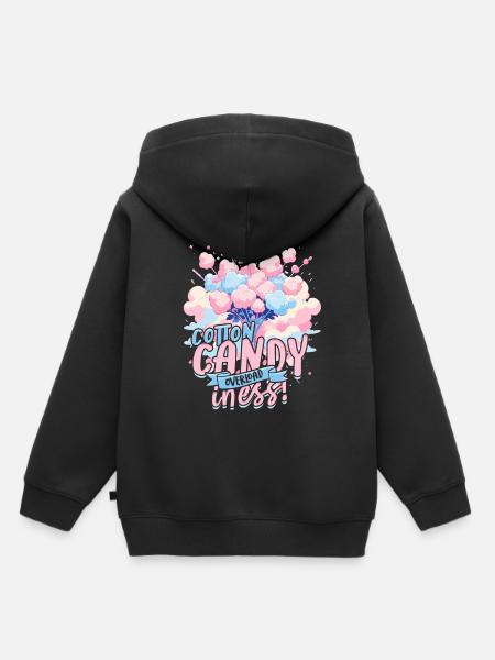 Zuckerwatte - Kinder Premium Organic Hoodie - Schwarz