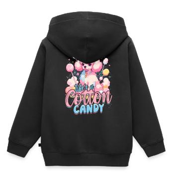 Zuckerwatte Life's A Cotton Candy - Kids Premium Organic Hoodie - black - Back - AI Model Kid Male (0cm)