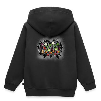 Vegetarier Gemüse Vegetarierin Koch Köchin - Kinder Premium Organic Hoodie - Schwarz - Hinten - AI Model Kid Male (0cm)