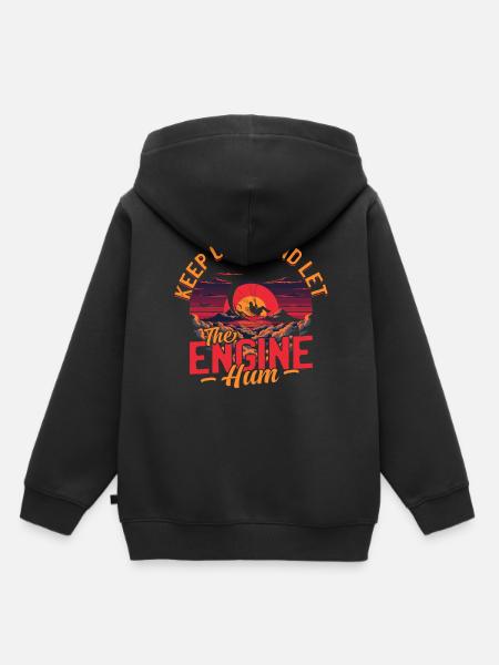 Paramotoring Motorschirm - Kinder Premium Organic Hoodie - Schwarz