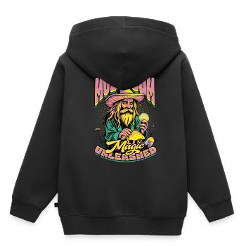 Mushroom Collector Mushroom Grower Mushroom Magic Unleashed - Kids Premium Organic Hoodie - black - Back - AI Model Kid Male (0cm)