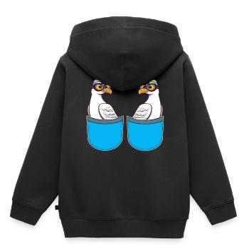 Marins Seagulls Marins maritimes - Sweat Premium à capuche enfant bio - noir - Dos - AI Model Kid Male (0cm)