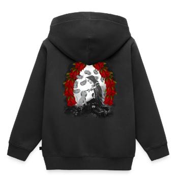 Conte de fées Conte de fées Personnage Fantôme Halloween Chats Chat - Sweat Premium à capuche enfant bio - noir - Dos - AI Model Kid Male (0cm)