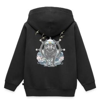 maritim Weihnachtsgeschenk Geburtstagsgeschenk - Kinder Premium Organic Hoodie - Schwarz - Hinten - AI Model Kid Male (0cm)